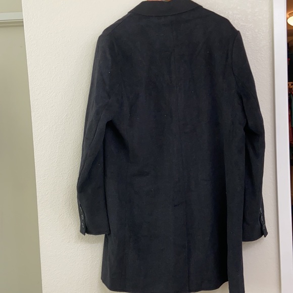 KSUBI BLACK TRENCH WOOL COAT - Picture 2 of 16